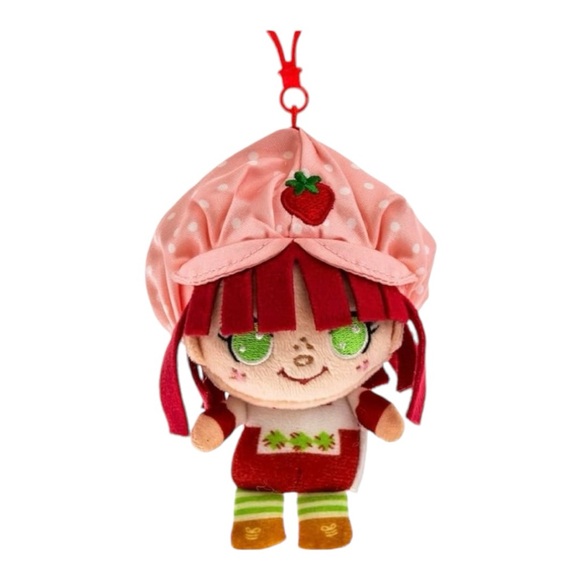 Strawberry Shortcake Doll Plush Bag Clip Bag Charms Complete Set of 4 - Picture 2 of 7